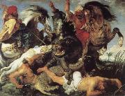 Hunt on hippopotamus and crocodile, Peter Paul Rubens